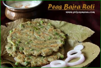 Peas Bajra Roti - Plattershare - Recipes, food stories and food lovers