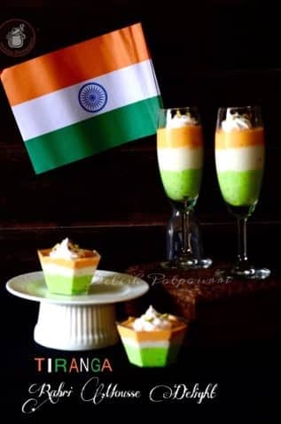 Tiranga Rabdi Mousse Delight - Plattershare - Recipes, Food Stories And Food Enthusiasts