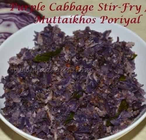 Cabbage Stir-Fry / Muttaikhos Poriyal - Plattershare - Recipes, food stories and food enthusiasts