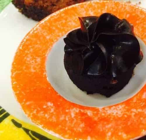 Dark Chocolate Orange Mini Cupcakes - Plattershare - Recipes, Food Stories And Food Enthusiasts