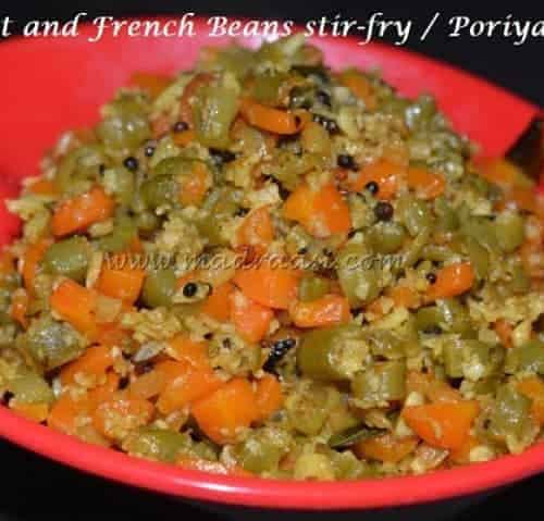 Carrot And French Bean Stir-Fry - Plattershare - Recipes, Food Stories And Food Enthusiasts