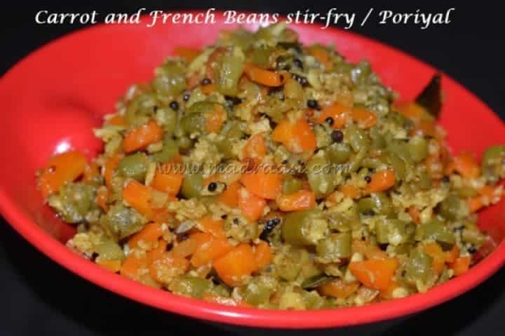 Carrot And French Bean Stir-Fry - Plattershare - Recipes, food stories and food lovers