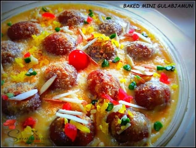 Baked Mini Gulab Jamun - Plattershare - Recipes, food stories and food lovers
