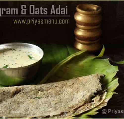 Horse Gram &Amp; Oats Adai - Plattershare - Recipes, Food Stories And Food Enthusiasts