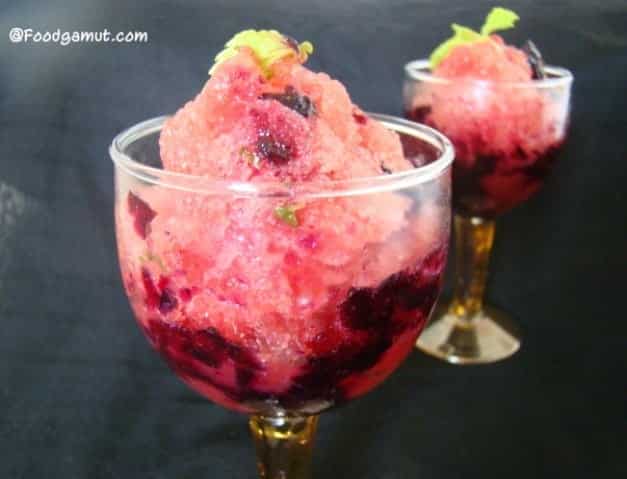 Watermelon And Mint Granita - Plattershare - Recipes, food stories and food lovers