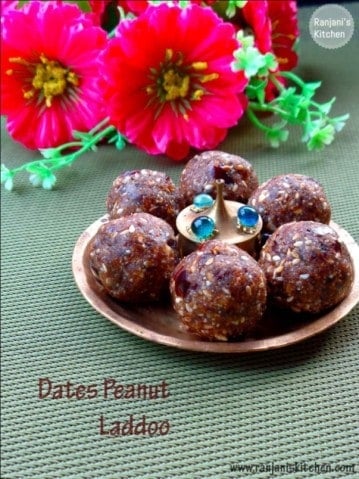 Dates Peanut Laddu - Plattershare - Recipes, Food Stories And Food Enthusiasts