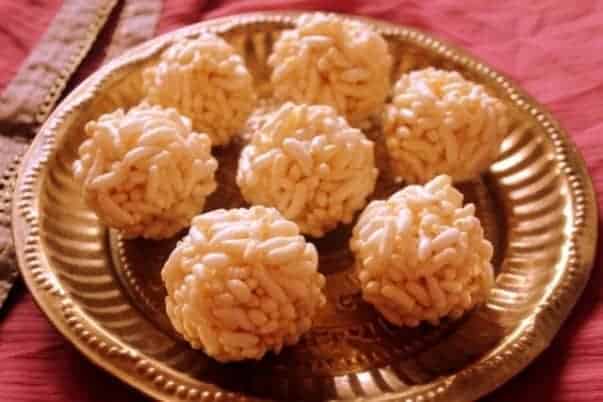 Karthigai Pori Urundai Recipe Or Puffed Rice Balls With Jaggery Recipe - Plattershare - Recipes, food stories and food lovers