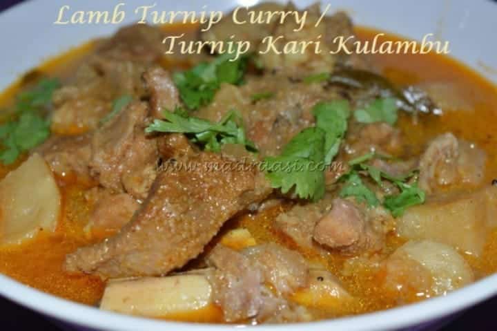 Lamb Turnip Curry / Turnip Kari Kulambu - Plattershare - Recipes, food stories and food lovers