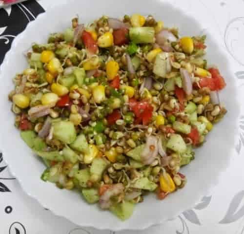 Sprout-Corn Salad - Plattershare - Recipes, Food Stories And Food Enthusiasts