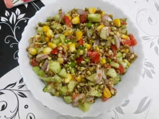 Sprout-Corn Salad - Plattershare - Recipes, food stories and food lovers