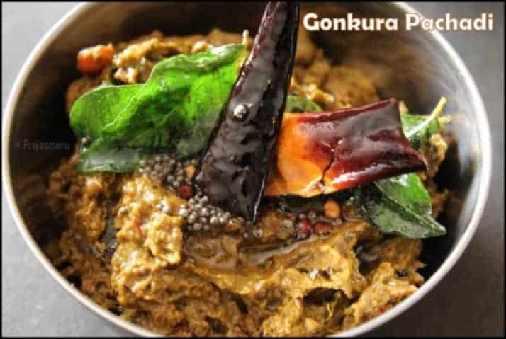 Gonkura Pachadi / Chutney - Plattershare - Recipes, food stories and food lovers