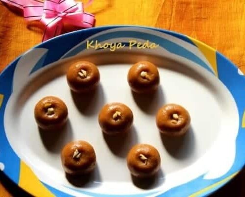 Khoya Peda - Plattershare - Recipes, food stories and food enthusiasts