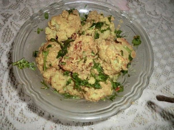 Cauliflower Prepared With Milk,Fennel Powder And Dry Ginger Powder - Plattershare - Recipes, Food Stories And Food Enthusiasts