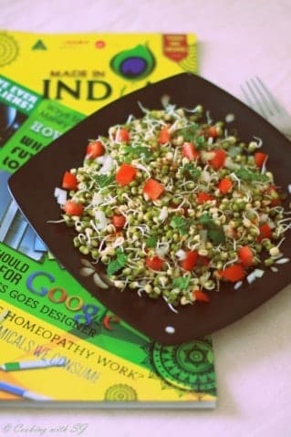 Moong Sprouts Salad - Plattershare - Recipes, food stories and food enthusiasts