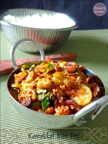 Kovakkai Stir Fry - Plattershare - Recipes, food stories and food enthusiasts