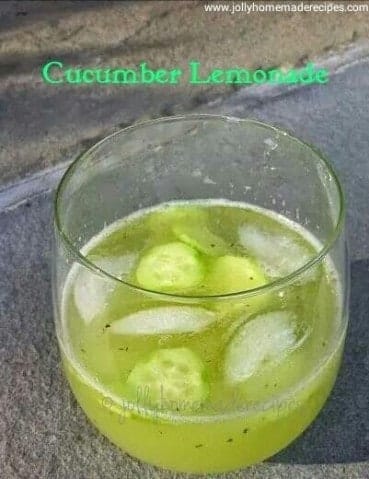 Cucumber Lemonade Recipe - Plattershare - Recipes, food stories and food lovers