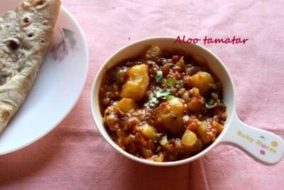 Aloo Tamatar (Potato With Tomato Curry) Recipe â???? No Onion No Garlic Recipe - Plattershare - Recipes, food stories and food lovers