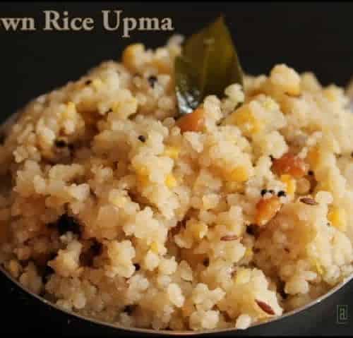 Brown Rice Upma - Plattershare - Recipes, Food Stories And Food Enthusiasts