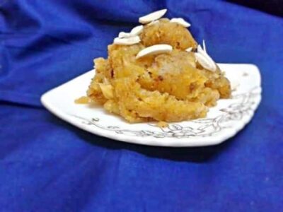 Besan-Suji Halwa (Traditional Style) - Plattershare - Recipes, food stories and food enthusiasts