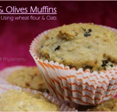 Tofu & Olives Savory Muffins - Plattershare - Recipes, food stories and food enthusiasts