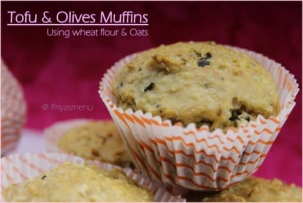 Tofu &Amp; Olives Savory Muffins - Plattershare - Recipes, Food Stories And Food Enthusiasts