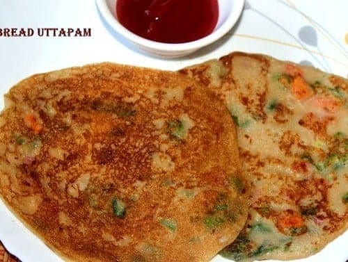 Instant Bread Uttapam - Plattershare - Recipes, food stories and food enthusiasts
