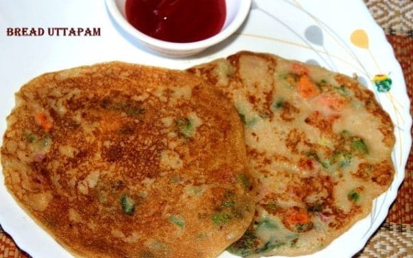 Instant Bread Uttapam - Plattershare - Recipes, food stories and food lovers