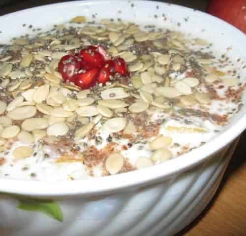 Fruity & Nutty Oats-Buttermilk Porridge - Plattershare - Recipes, food stories and food enthusiasts