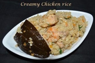 Creamy Chicken Rice - Plattershare - Recipes, food stories and food lovers