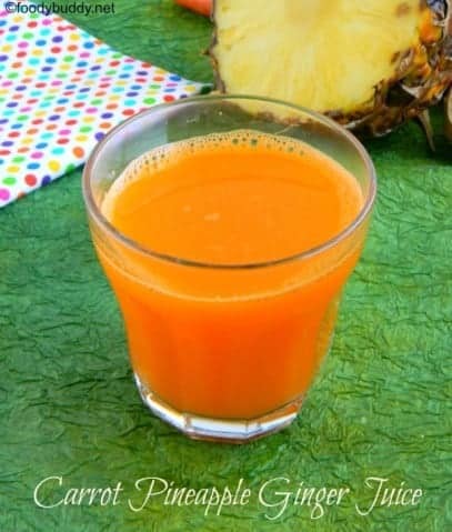 Carrot Pineapple Ginger Juice - Plattershare - Recipes, Food Stories And Food Enthusiasts