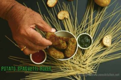 Crispy Baked Potato & Spaghetti Rolls with Aromatic Herbs - Plattershare - Recipes, food stories and food lovers Crispy Baked Potato & Spaghetti Rolls with Aromatic Herbs - Plattershare - Recipes, food stories and food lovers