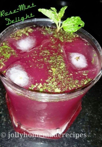 Rose-Mint Delight Mocktail Recipe - Plattershare - Recipes, food stories and food lovers