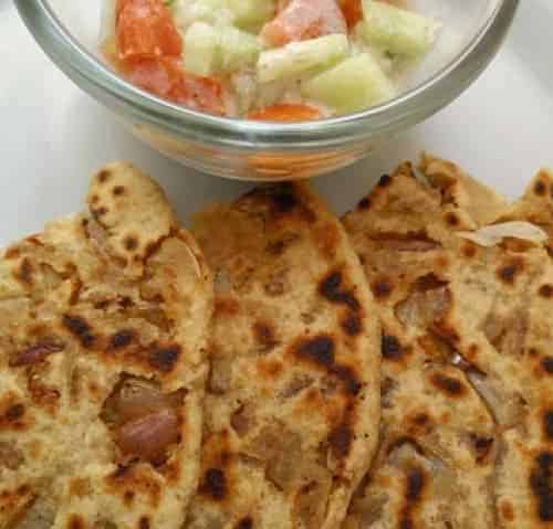 Tasty Crispy Punjabi Onion Paratha/ Bread Recipe - Plattershare - Recipes, Food Stories And Food Enthusiasts