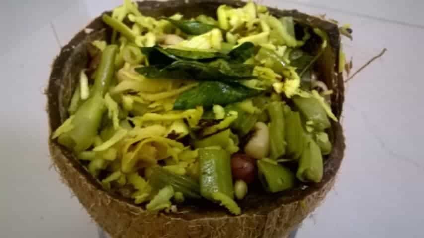 Mixed Green Beans & Raw Peanut Sundal - Plattershare - Recipes, food stories and food lovers