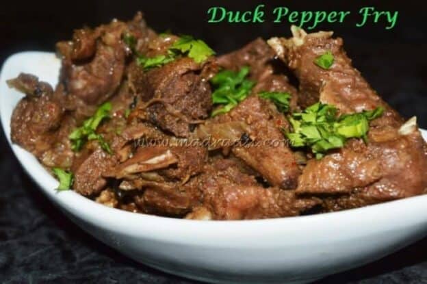Duck Pepper Fry - Plattershare - Recipes, Food Stories And Food Enthusiasts