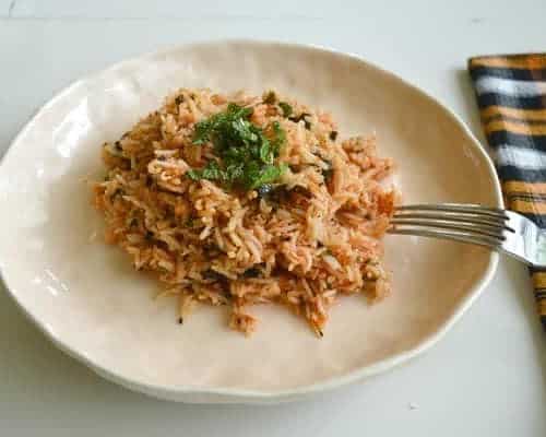 Mint And Tomato Basmati Rice - Plattershare - Recipes, Food Stories And Food Enthusiasts