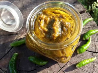 Raw Papaya Pickle - Plattershare - Recipes, food stories and food enthusiasts
