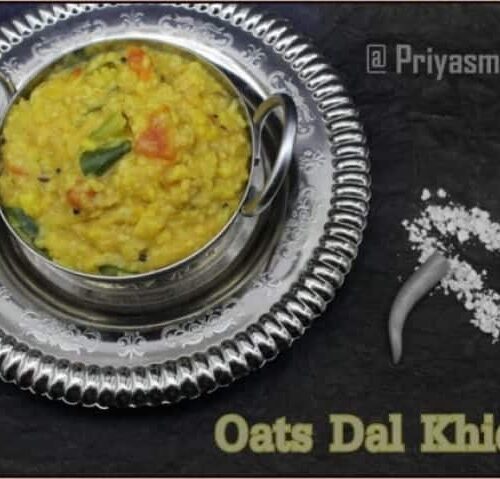 Oats - Dal Khichdi - Plattershare - Recipes, food stories and food enthusiasts