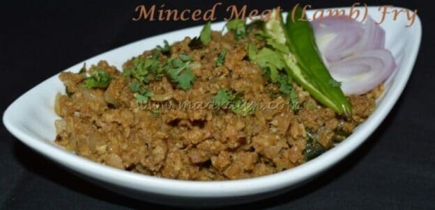 Minced Meat (Lamb) Fry - Plattershare - Recipes, Food Stories And Food Enthusiasts