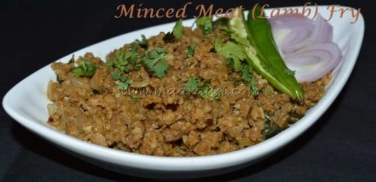 Minced Meat (Lamb) Fry - Plattershare - Recipes, food stories and food lovers