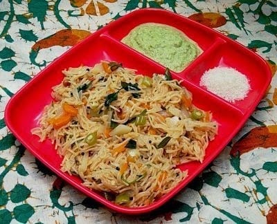 Vermicelli Veg Upma (Semiya Upma) - Plattershare - Recipes, Food Stories And Food Enthusiasts