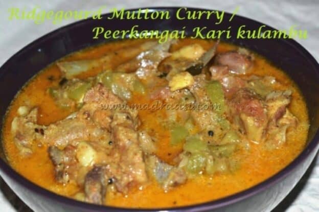 Mutton Ridge Gourd Curry - Plattershare - Recipes, Food Stories And Food Enthusiasts