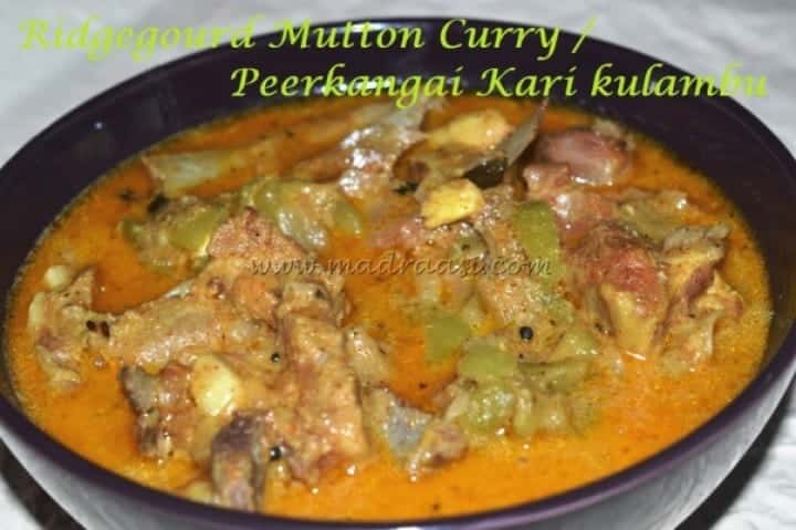 Mutton Ridge Gourd Curry - Plattershare - Recipes, food stories and food lovers