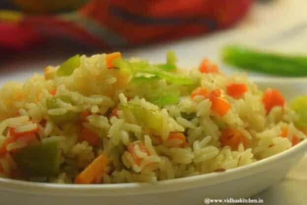 No Onion No Garlic Vegetable Pulao - Plattershare - Recipes, Food Stories And Food Enthusiasts