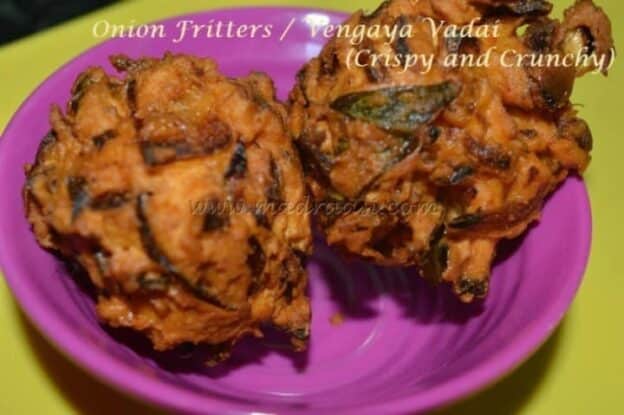 Onion Fritters / Vengaya Vadai - Plattershare - Recipes, Food Stories And Food Enthusiasts