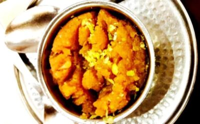 Poha Or Aval Kesari - Plattershare - Recipes, Food Stories And Food Enthusiasts