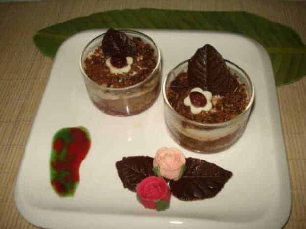 No Bake Healthy Paneer -Choco Pudding - Plattershare - Recipes, Food Stories And Food Enthusiasts