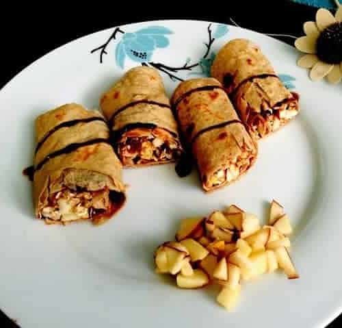 Apple Cinnamon Bran Tortilla Wraps - Plattershare - Recipes, food stories and food enthusiasts