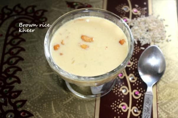 Brown Rice Kheer - Plattershare - Recipes, food stories and food lovers