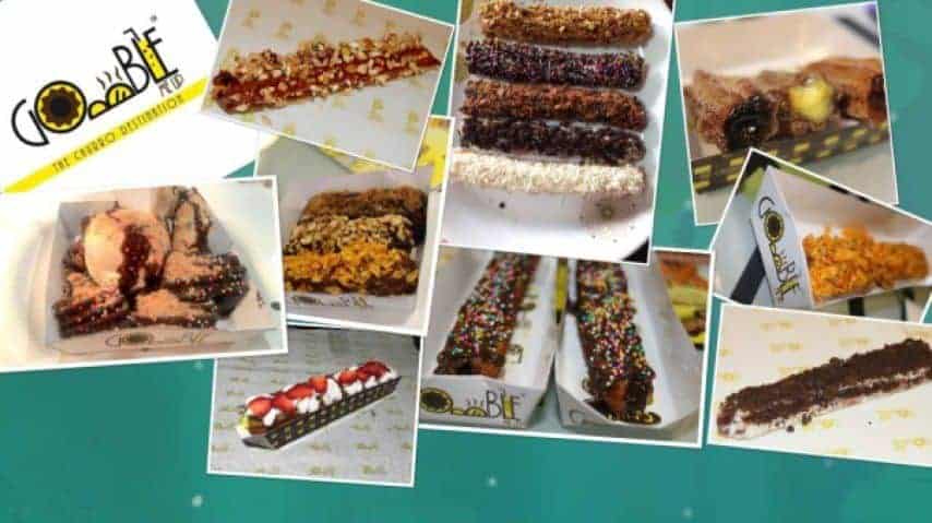 Churros - Gobble Me Up - Plattershare - Recipes, food stories and food lovers Delicious assorted chocolate and fruit desserts from Plattershare's recipe collection.